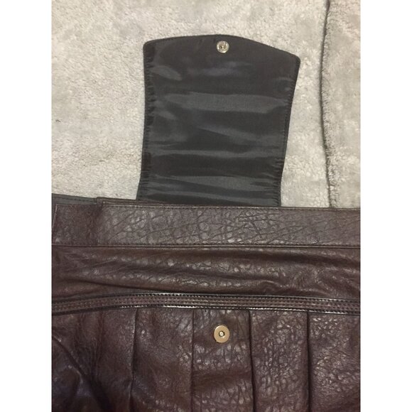 Miche-Katheryn Brown Faux Leather Handbag/ Shell With Multiple Pockets - Picture 8 of 8